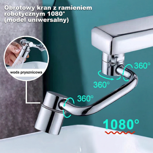 👍Ostatni dzień promocji – 49% zniżki👍👍Obrotowa bateria kuchenna z ramieniem robotycznym 1080° (Model uniwersalny)--👩‍👩‍👧‍👧Kierunek oraz natężenie przepływu wody można swobodnie regulować