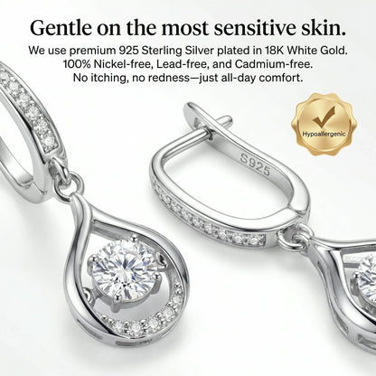 🔥 90% OFF TODAY: 1-Carat "Dancing" Moissanite Earrings – The Pure S925 Comfort & Sparkle You Deserve 💖
