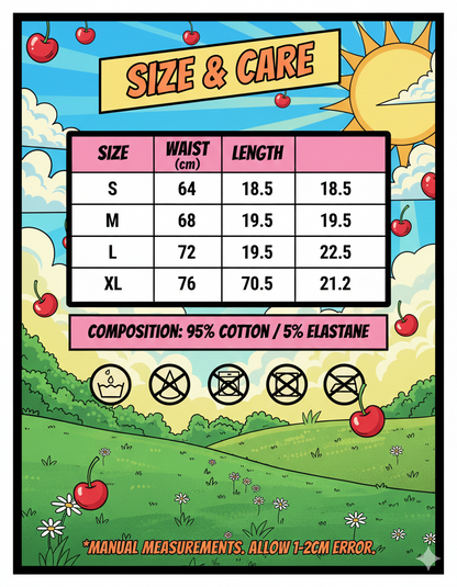 Breathable Cotton Fruit Pattern Ladies' Boxers (4-Pack): Sweet Cherry Print Casual Home Underwear - Soft & Stretchable Sleep Shorts for Women
