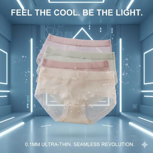 Ice Silk Magic. 3-Pack Seamless Perfection. Stay Cool, Stay Invisible. Ultra-Thin, Quick-Dry, and Effortlessly Sexy. Your New Favorite Underwear.