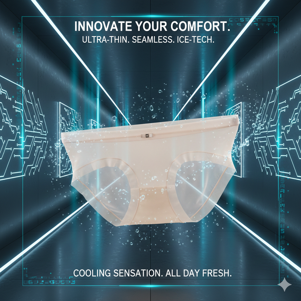 Ice Silk Magic. 3-Pack Seamless Perfection. Stay Cool, Stay Invisible. Ultra-Thin, Quick-Dry, and Effortlessly Sexy. Your New Favorite Underwear.