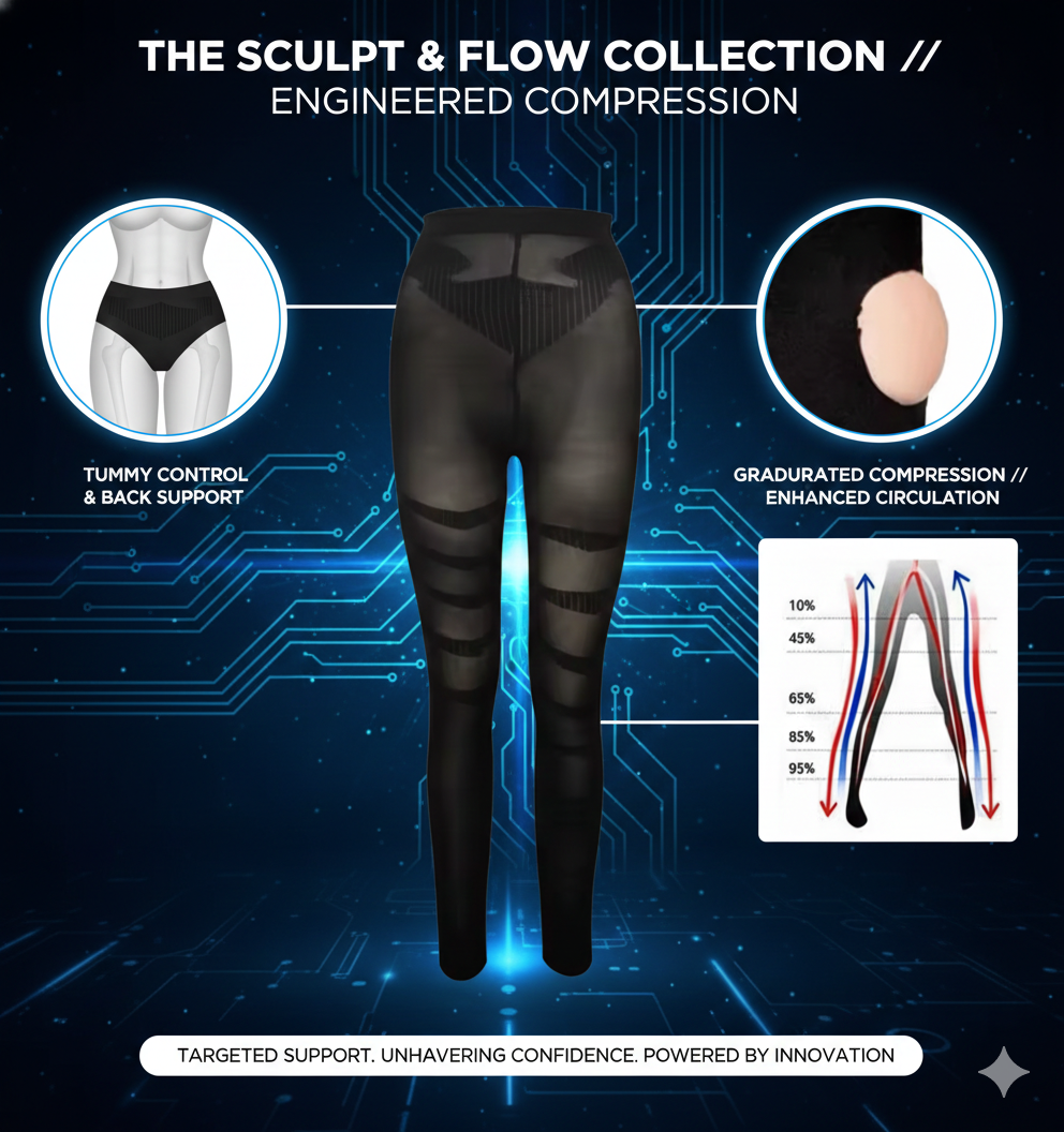 Invisible Sculpting High-Waisted Leggings: Seamless Tummy Control Body Shaper - Instant Butt-Lift Compression Pants - Breathable Activewear for Women